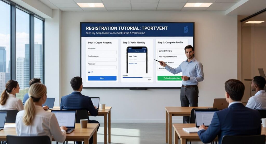registration tutorial tportvent