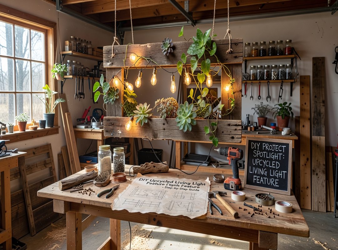 DIY Project Spotlight: The Upcycled 'Living Light' Feature
